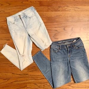 TWO PAIRS old navy denim lot 0